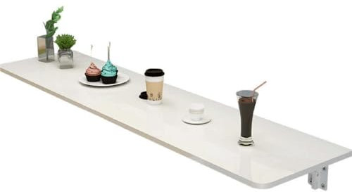 YSUEFIJO Wandklapptisch Balkon, Wandtisch Klappbar Küche, Klapptisch Wandmontage, Platzsparender Küchentisch, Schreibtisch Klappbar, Schwimmender Schreibtisch Esstisch, für Küche, Outdoor