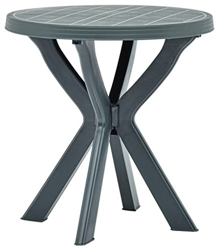 AUVYI Bistrotisch Grün Ø70x72 cm Kunststoff Multifunktionstisch Dining Table Pokertisch Bierpong Tische Küchentisch Biertisch Campingtisch Buffettisch Beistelltisch Klein