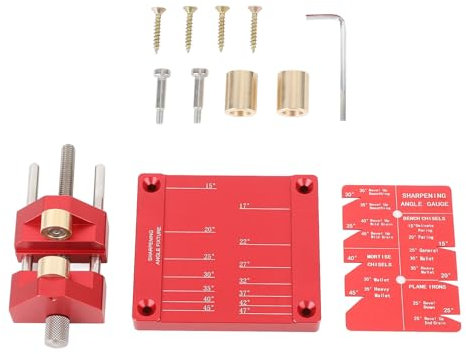 Honing Guide System Chisel Sharpening Guide Jig Kit Stainless Steel Angle Fixture Guage Sharpening Guide for Woodworking Planes