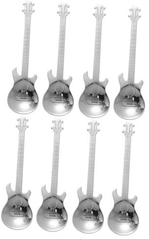 Garneck Kaffeelöffel Gitarrenform 8 Löffel Küchenzubehör Gitarren Kaffeelöffel