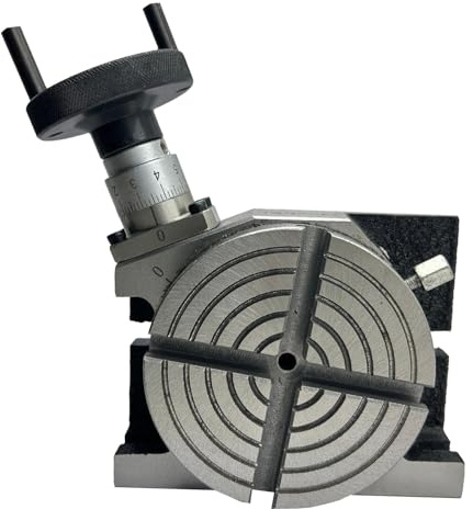 MachEl 4-Inch Rotary Table with 4 Slots - Precision Milling and Machining (100 mm)
