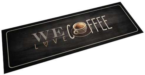 Homgoday Küchenläufer waschbar Kaffee 60x180 cm Samt Küchenläufer Küchenläufer Flur Wohnzimmer Teppich Schlafzimmer Teppichläufer Model4005591
