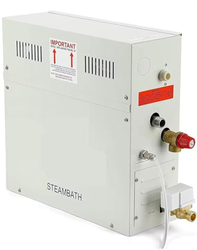 Stufa per sauna, Generatore di vapore autodrenante da 4KW Doccia Sauna Bagno domestico Bagno di vapore Spa Generatore con controllo impermeabile Uso della doccia spa per la casa dell'hotel