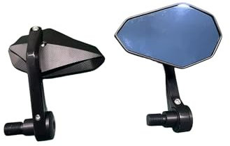 Motorrad Rückspiegel Für MT-07 MT03 Für MT-09 Für FZR600 Für FZ1 Für XSR900 Für Tmax500 Für Tmax530 FZ-07 7 8 Motorrad Lenkerenden Rückspiegel Seitenspiegel Lenkerendenspiegel(B 1 Pair)