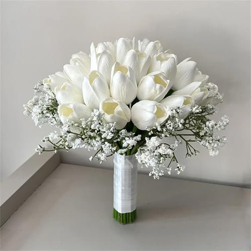 Brautstrauß, Tulpe, Brautstrauß, Brautjungfern, künstliche Blumen, Hochzeitszubehör, Tischdekoration