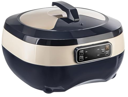 Machine de fermentation de pâte électrique, machine de fermentation de pain de 5 L avec écran LCD, boîte de fermentation avec démarrage différé de 12 heures, pour yaourt, pain, pizza Natto blue