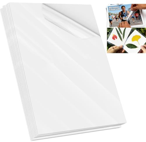 50 pellicole per laminazione a freddo – A5 – Pellicola autoadesiva per laminazione a freddo, impermeabile, trasparente per immagini ad ultrasuoni, esemplari botanici, foto, nessuna macchina necessaria