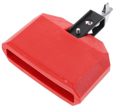Kuhglocke 6 Zoll Rotes Zubehör für Schlagzeug und Percussion | Glatte Oberfläche, Schönes Design, Pvc, Verschleißfest und Leicht zu Reinigen, für Satz Komponenten