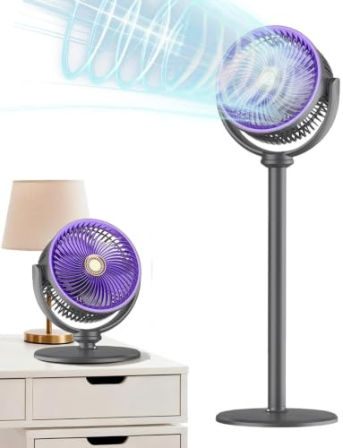 Ventilatore A Stelo Regolabile in altezza e raffreddamento silenzioso