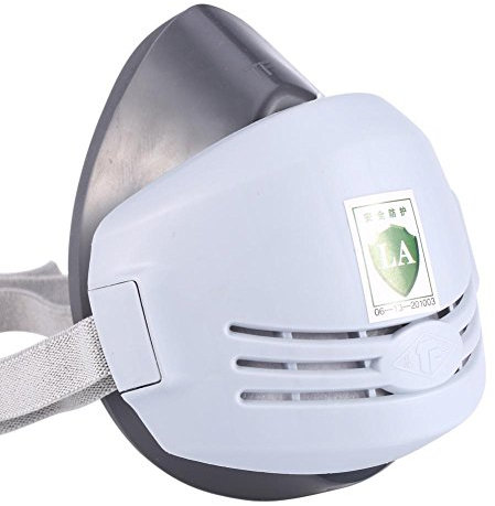 Masque de soudure protection respiratoire anti-poussière soudeur filtre menuiserie pulvérisation Demi masque Gris