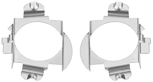 Auto Scheinwerferlampe H7 Sockel, H7 LED Scheinwerfer Adapter D04, Kfz Scheinwerfer H7 Lampenfassung Adapter, Umrüstsatz für Scheinwerferlampen Adapterhalter Silver, Edelstahl