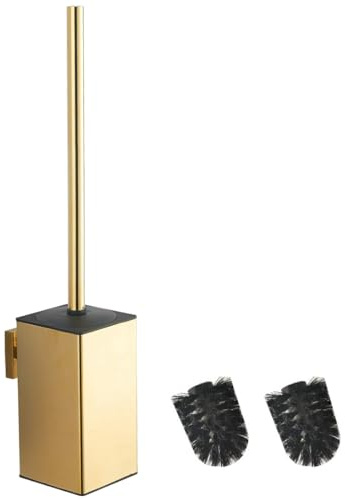BGL 304 rostfritt stål väggmonterad guld toalettborsthållare (guld)