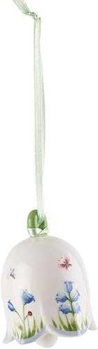 Villeroy & Boch New Flower Bells Ornament Glockenblume 6 Stück Nr. 1486356407 und 4er Set EKM Living Edelstahl Strohhalme