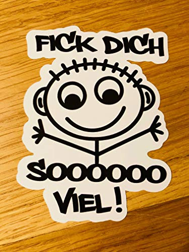 Stickerverticker FICK Dich SO VIEL Aufkleber Sticker Fun Spaß Decal Sprüche Lustig Motiv V8 Mi454