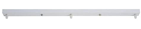 DESHOME Plafonnier Suspension Kit Plaque Châssis Base Industrial Ceiling Canopy Kit Pendant Light Fitting Barre 5 têtes 60 * 6 * 2cm Blanc