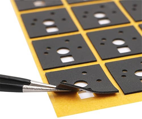 120 Stück Schalter Aufkleber für Mechanische Tastatur, Wellenpolster, Geräuschdämpfer, Schaum, Schalldämmung, Isolierfolie, Schalterstabilisator für Gaming-Tastatur (Eva)