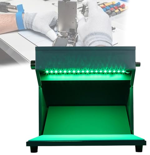 Quixnova Laminar-Flow-Haube, tragbarer staubfreier Raum-Arbeitstisch mit Hepa-Filter und Dual-Mode-Einstelllicht für die Reparatur von Gewebekultur-Sämlingen am Telefon-LCD