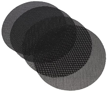 PRETYZOOM 4 Stück Heißluftfritteuse Serviertablett rund Airfryer-Korb Küchengerät backen topf matte Luftfritteusen-Pads waschbar Beschichtung Backform Topf aus Silikon Liner Glasfaser