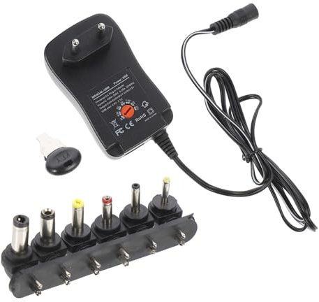LIFKICH Adaptateur Alimentation Électrique USB 3-12v Réglable 30w Secteur Sécurisé pour Appareils Électroménagers Portables Couleur Noir
