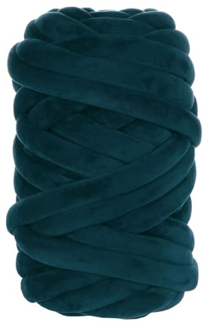 maikeduo Wolle Zum Armstricken, 250g/500g/1000g Grob Gestrickte Kuscheldecke, Roving Garn Zum Handstricken Häkeln, Grobstrick Weiches Wollgarn Haustier Bett Sofa (dunkelgrün,1000g)