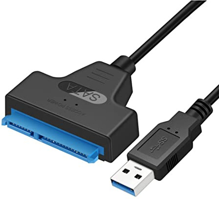 veorly Câble USB Sata Adaptateur Sata 3 vers USB 3.0 Câble Adaptateur USB Sata Prise en Charge du Disque Dur Ssd HDD 2,5 Pouces