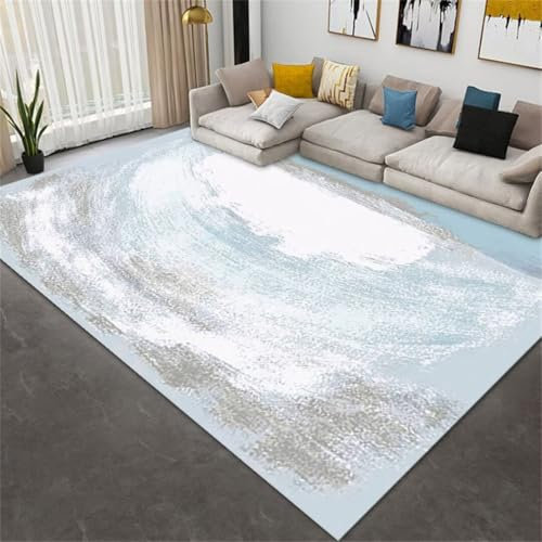 AITROMNI Teppichläufer Flur Teppichboden Auslegware Unreal Fuzzy Design Wohnzimmer Heimdekoration Zubehör Leicht zu reinigen Vorleger Teppich 160X200CM