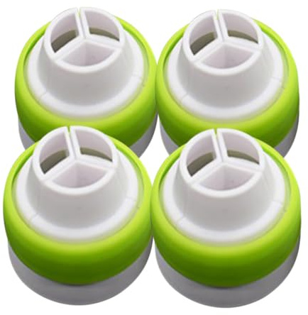 TOPBATHY 4pcs Large Russian Piping Nozzle Coupler Converter for Cake Decorating, Quick Attach Nozzle Tip Couplers Compatible Large Icing Tips, Pastry Bag Accessory Set for Baking and Frosting
