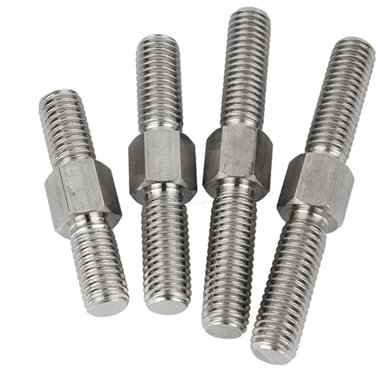 Generisch M3 M4 M5 M6 M8 M10 M12 M14 M16 A2 304 Edelstahl Doppelendbolzen Bolzen Linke und rechte Gewindeschraube Stangenbolzenbolzen(M10-2PCS,40mm)