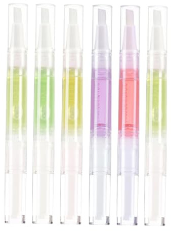 HAPINARY 6piezas Aceites Nutritivos Para Cutículas Lápiz Revitalizante Para Manicura Cuidado Ecológico