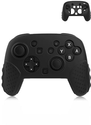 toergy protective case for Switch 2 Pro Controller with precise holes and eco-friendly materials, scratch-resistant, shock-resistant, washable & comfortable touch,black