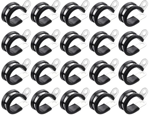 Stainless Steel Cable Clips Trailer Frame Wire Clips Cable Clip Metal Wire Clamp for Electrical Cord Management
