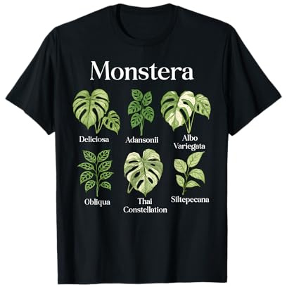 Monstera Varieties Deliciosa Albo Thai Houseplants Mom Dad T-Shirt