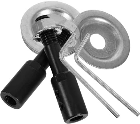 ERINGOGO 2 juegos Adaptadores de Husillo para Esmeriladora Banco Eje Motor de Acero para Pulido y Molienda Soporte para Rueda de Pulido Accesorios para Amoladoras Compatible con Proyectos
