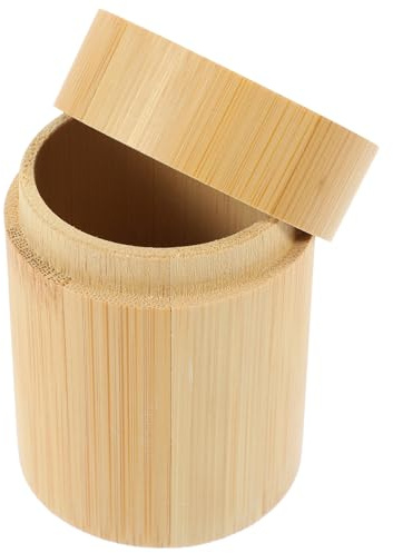 DECORNIJIA Contenitore Portastuzzicadenti in bambù Compatto e Portatile Dispenser Pratico per Uso Quotidiano e Tavolo Design Leggero e Salvaspazio