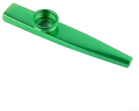 Metal Kazoo Mundharmonika für Anfänger, leichtes Aluminium, Musikinstrument für Musikliebhaber und zum Spielen von Partnern, Grün