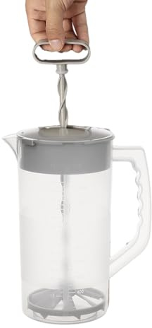 Clear Airtight Beverage Pitcher – Mixing Pitcher | Breast Milk Pitchers | 2000ml Mixing With Adjustable Stopper, Locking Lid, Durable Jug For Beverages, Lemonade, Juice, Smoothies And Cold Drinks