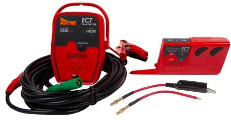 Power Probe ECT3000B Short/Open Circuit Finder, Includes Transmitter & Receiver, Visual + Sound Wire Tracing, Sensitivity 1–8 in (3–20 cm), Auto Shut-Off, Tool Only