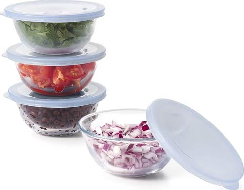 OXO Good Grips 8-Piece Glass Prep Bowl Set, 295 milliliters