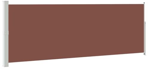 vidaXL Ausziehbare Seitenmarkise 160x500 cm Braun