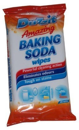 3 Packs of Duzzit Amazing Baking Soda Wipes Pack 120 Sheets Total