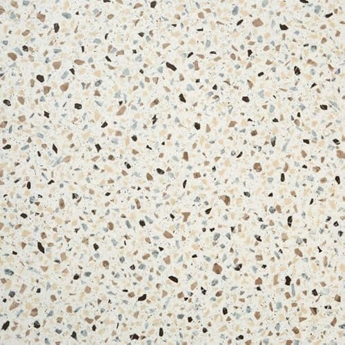 Terrazzo Design Cushioned Sheet Vinyl Flooring Lino for Kitchens & Bathrooms with Brown Grey & Beige Chippings 2m 3m Width 2m to 7m Length (Cocoa Granite, 2m x 3m)