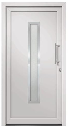 vidaXL Haustür Weiß 98x190 cm