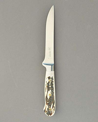 DUE BUOI Coltello FORGIATO DISOSSO da Chef - Manico Cervo