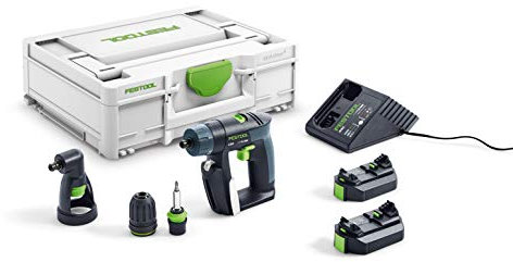 Festool 576094 Cordless Drill CXS 2,6-Set 240V, 174.0 mm*165.0 mm*64.0 mm