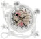 Garneck Vintage Tischuhr Rustikal Shabby Chic Eisen Handwerk Schreibtisch Uhr Home Decor für Kamin Kamin Desktop Theke