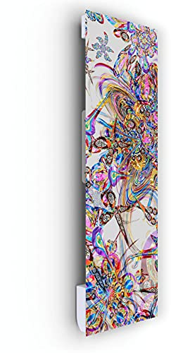 ILO/Radiador eléctrico radiante soplador de pared / 1250 W / +28 diseños, diseño único/extra plano de vidrio templado / IP44/Vertical/Programable, ecológico, silencioso/Made in France/Primavera