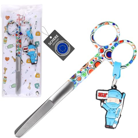 Ph Pro Heat Forbici Infermiere - Forbice Infermiere Professionale Dritte per Bendaggio - Accessori Infermieristica.