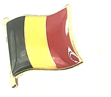 Pin's drapeau belge en métal émaillé, Métal