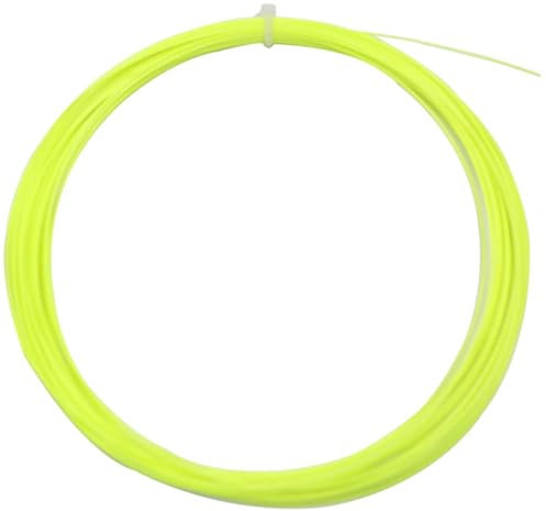 Konrunppy Badmintonsaiten 10M, Langlebige Nylon hochelastische Badmintonsaiten Badmintonschläger Ersatzsaiten Badmintonschläger Saiten (Fluoreszierendes Gelb)