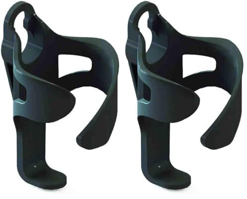 Clicgear Golf Trolley Cup Holder XL, Black (Pack of 2)